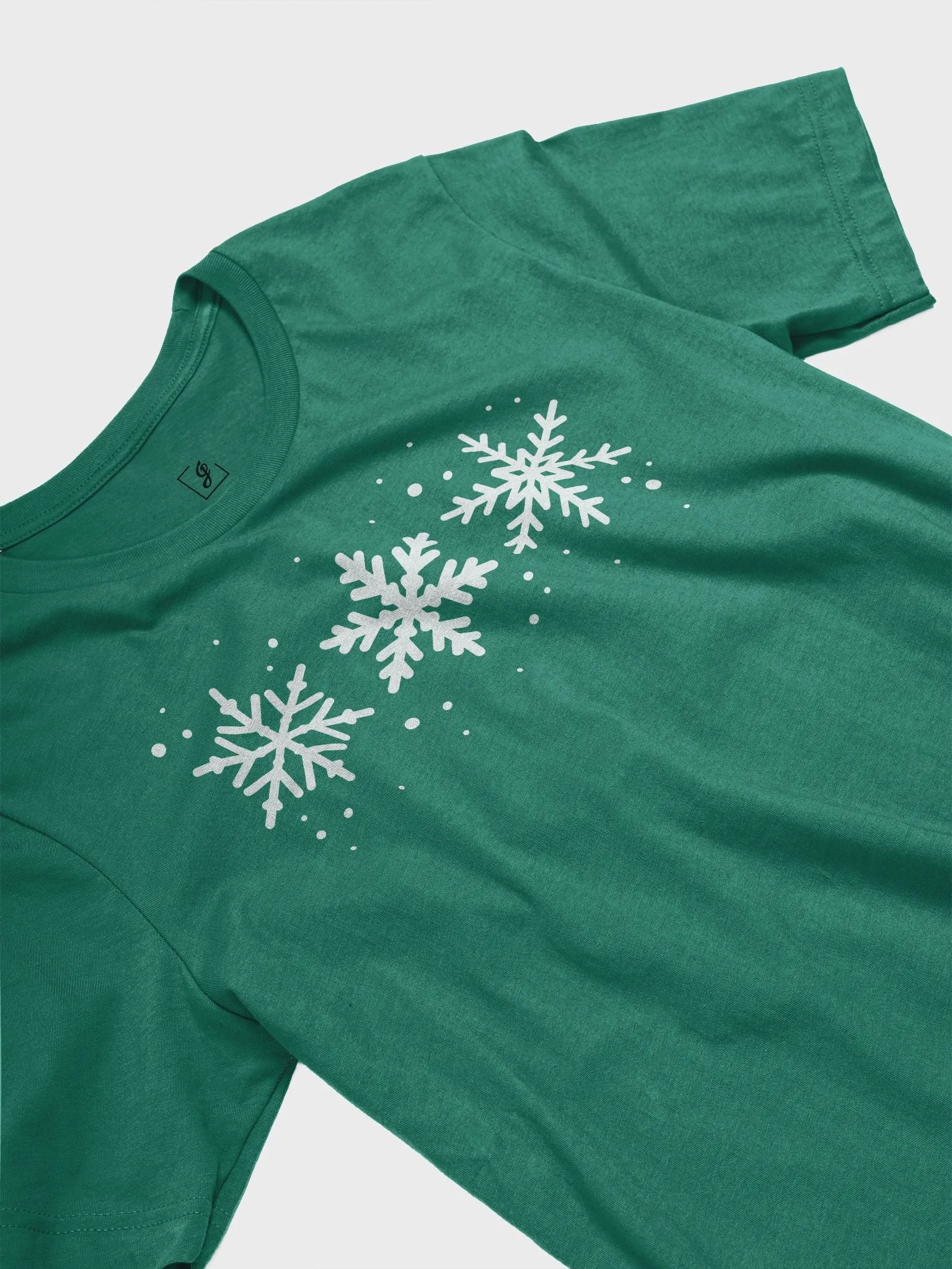 White Snowflakes Supersoft Classic Fit T-Shirt product image (5)