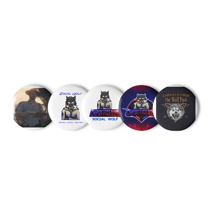 CHPOfficer20 Chic Pin Button Set product image (2)