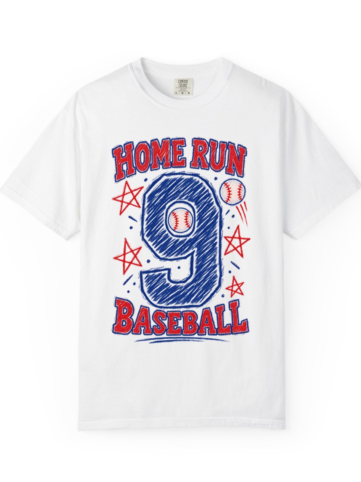 Home Run Baseball Comfort Colors Unisex T-Shirt product image (4)