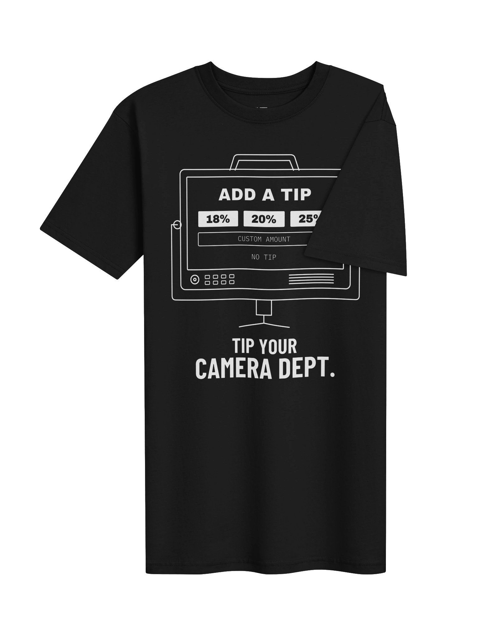 Tip Your Camera Dept. | White Graphic Front product image (4)