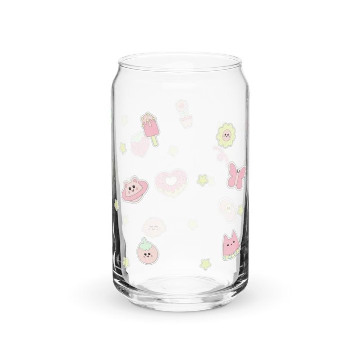 Kawaii Can-Shaped Glass - Pastel Doodles Edition product image (6)