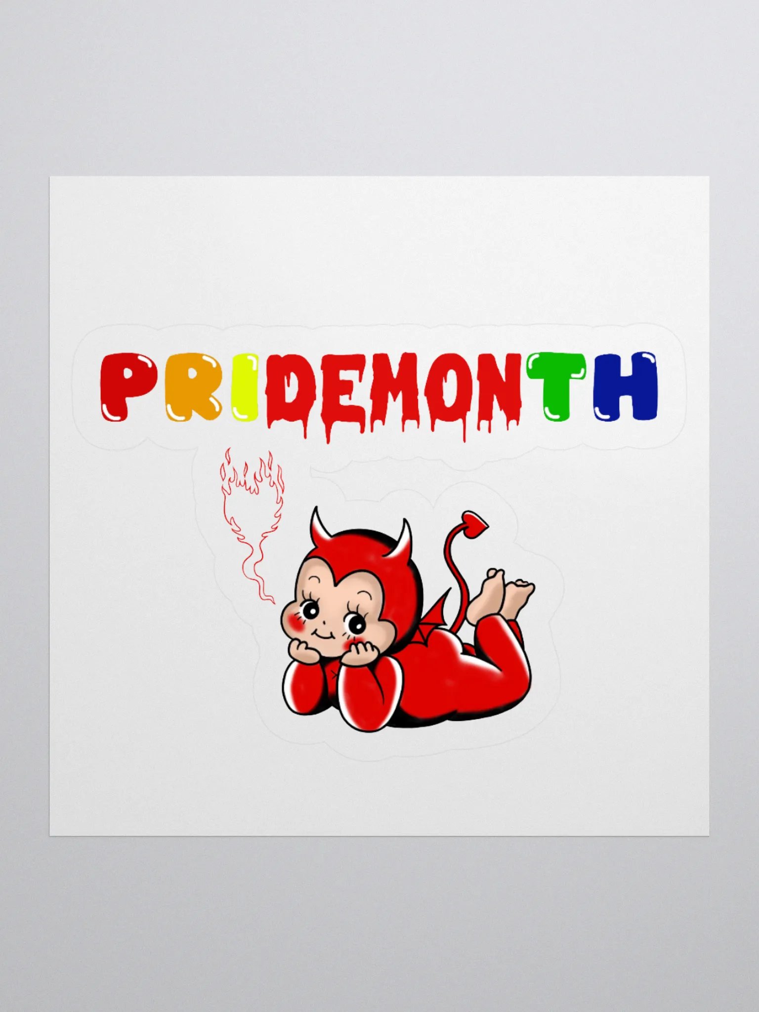 PriDEMONth Kewpie sticker product image (1)