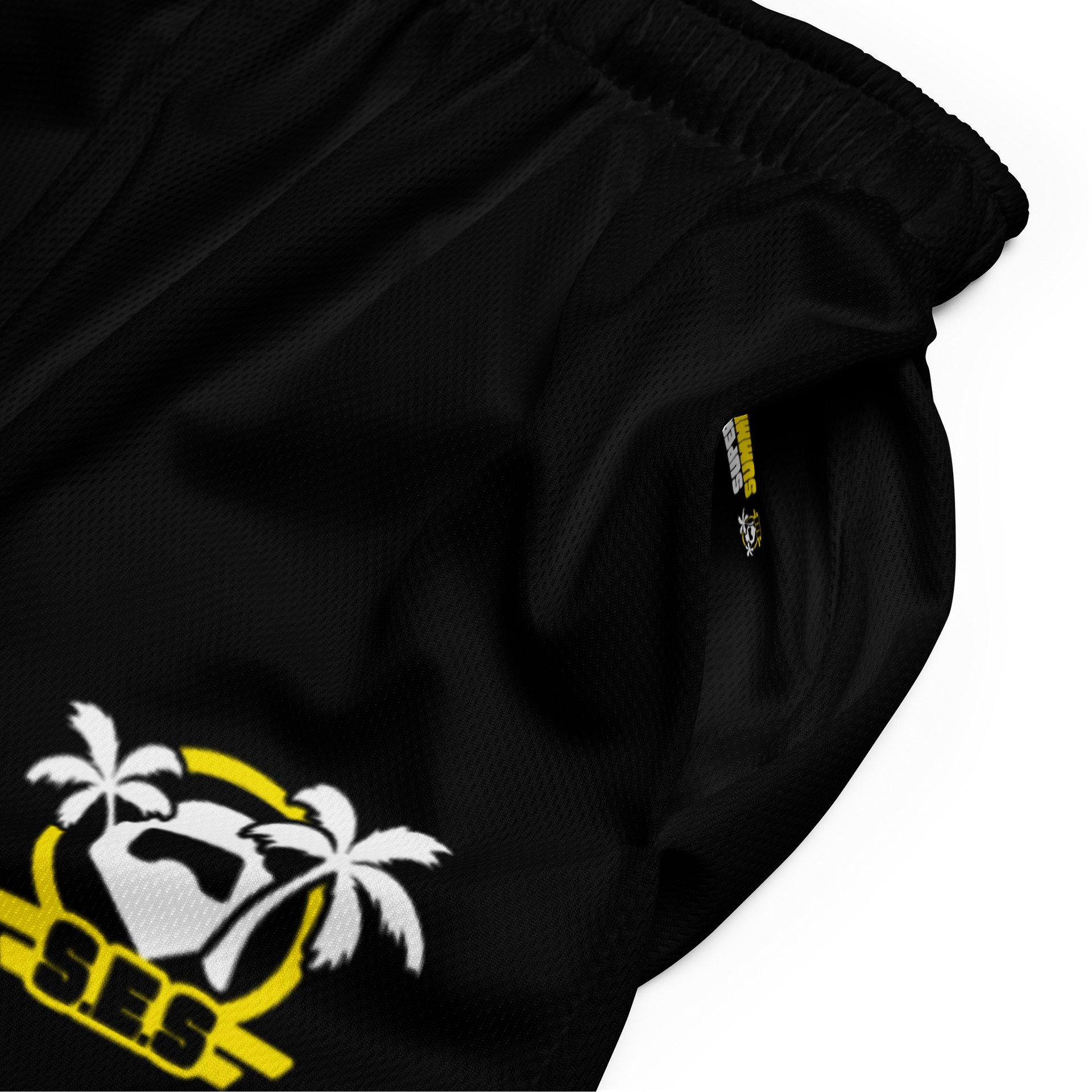 S.E.S Super Summer 26 - Yellow Logo Mesh Shorts product image (5)