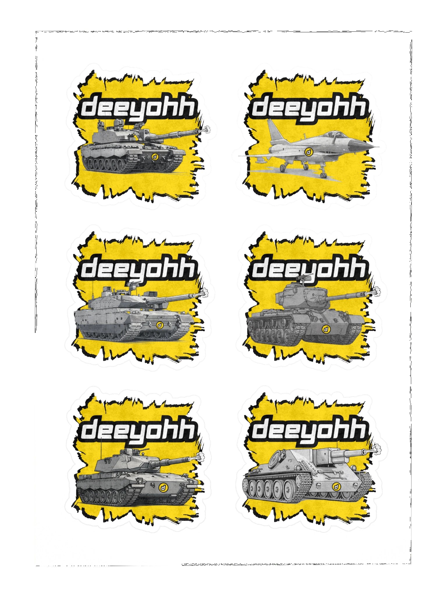 War Thunder Vehicle Sticker Sheet product image (3)