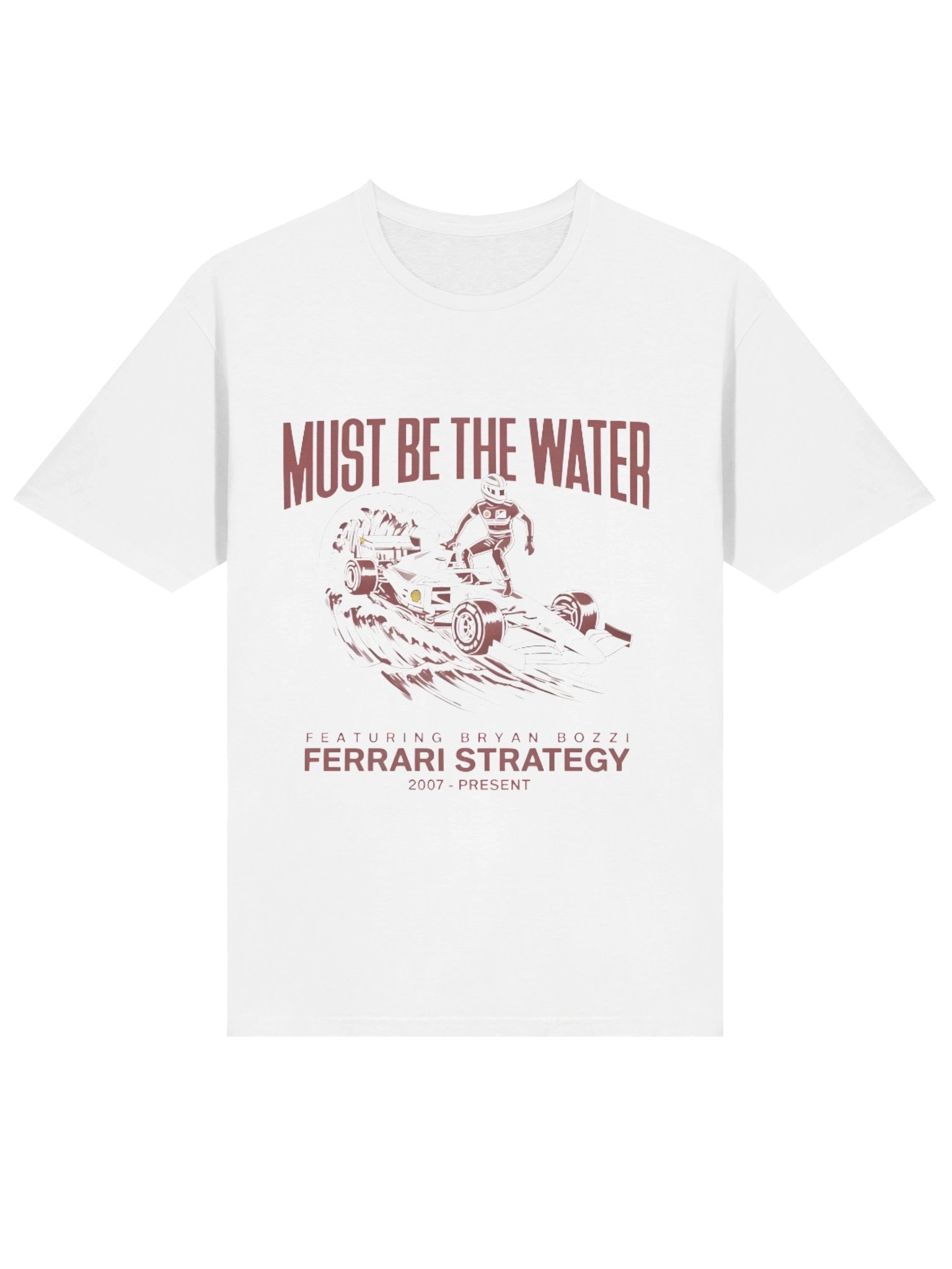Must Be The Water Ferrari Strategy Charles Leclerc F1 Shirt product image (2)