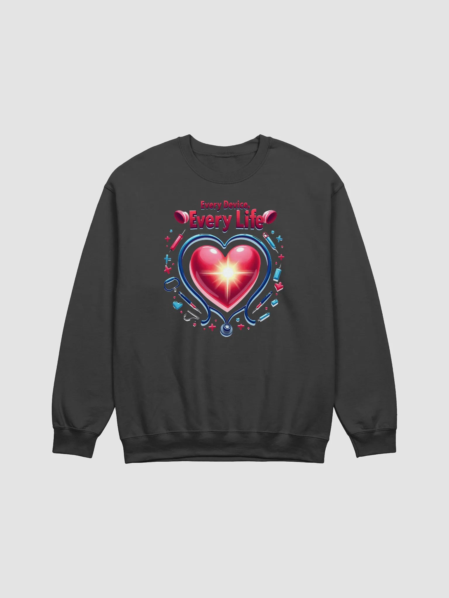 Heartbeat of Care Crewneck Sweatshirt product image (1)