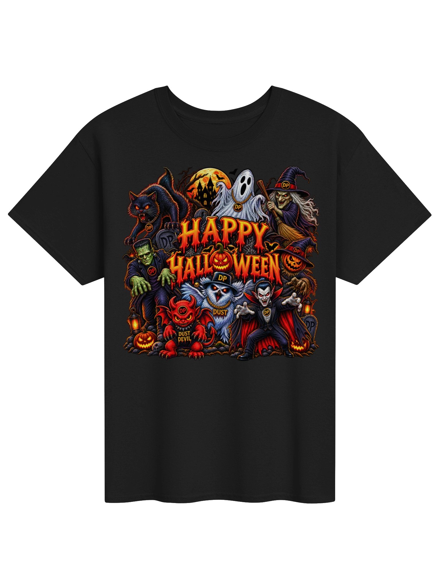 Spooky Dust Devil Crew Happy Halloween Gildan Heavyweight T-Shirt product image (5)