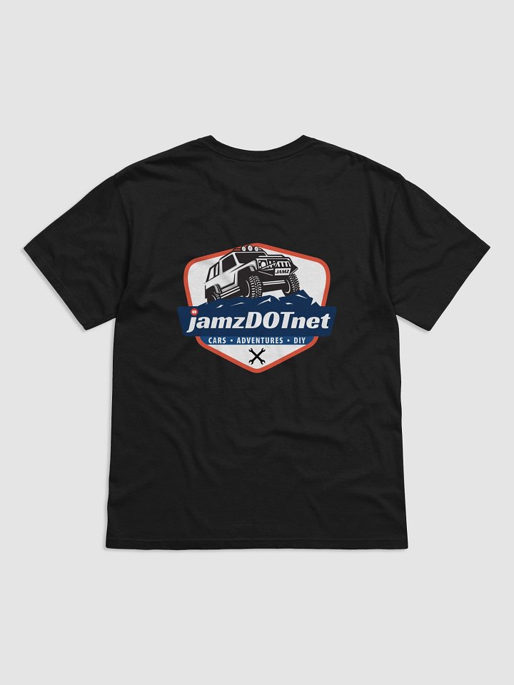 jamzDOTnet Brand Logo T-Shirt with logo on back product image (2)