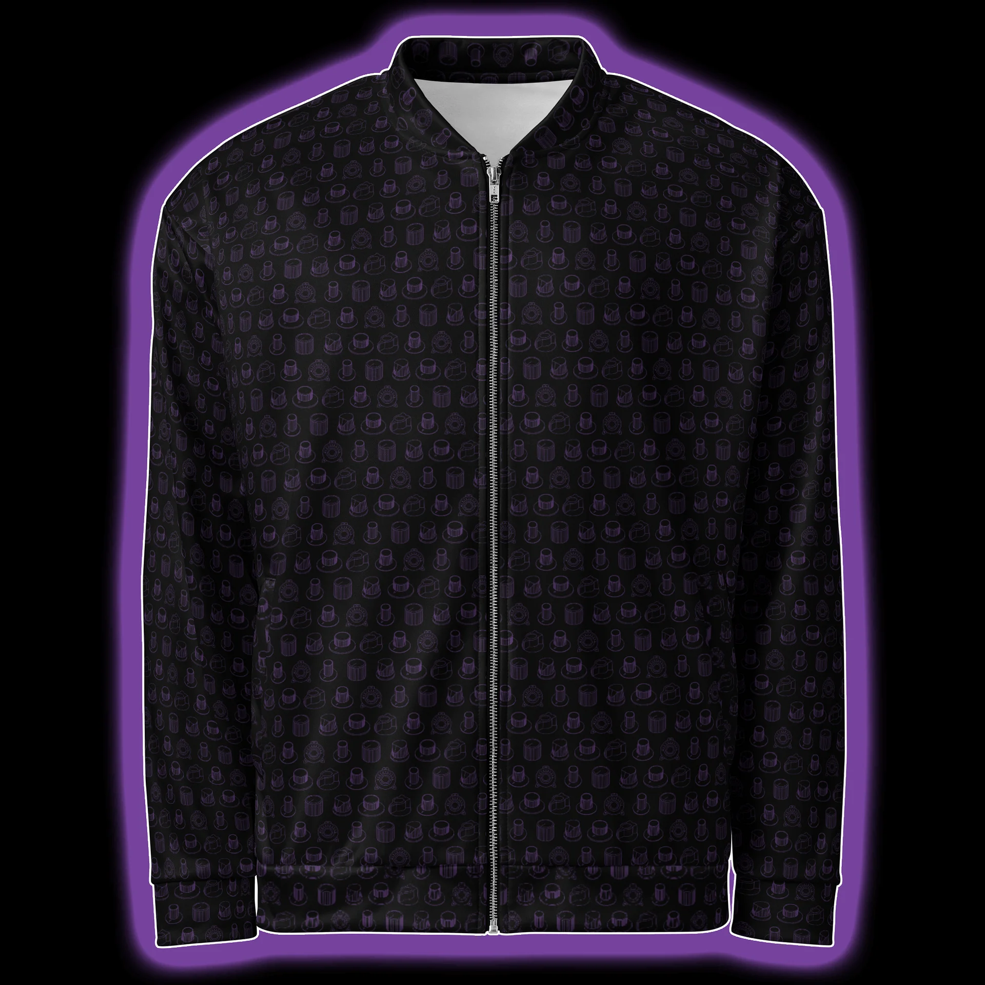 Synthesis Icons Studio Jacket - (7 Iconic Synth Knobs) AMETHYST product image (1)