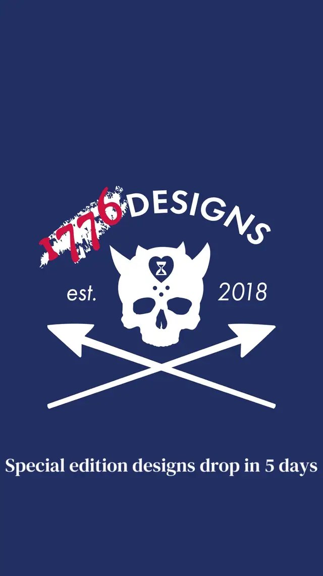 Special edition designs drop for #4thofjuly and our nation’s 250th birthday this friday. #independenceday #blackbeard #blackbeard #americanflag 