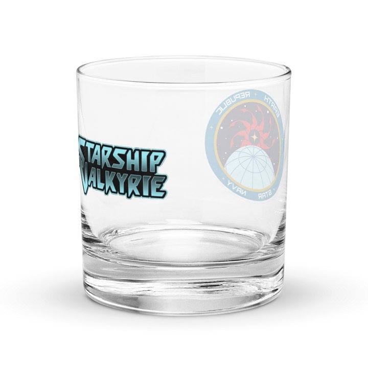 Starship Valkyrie Double Logo Captain's Rocks Glass product image (2)
