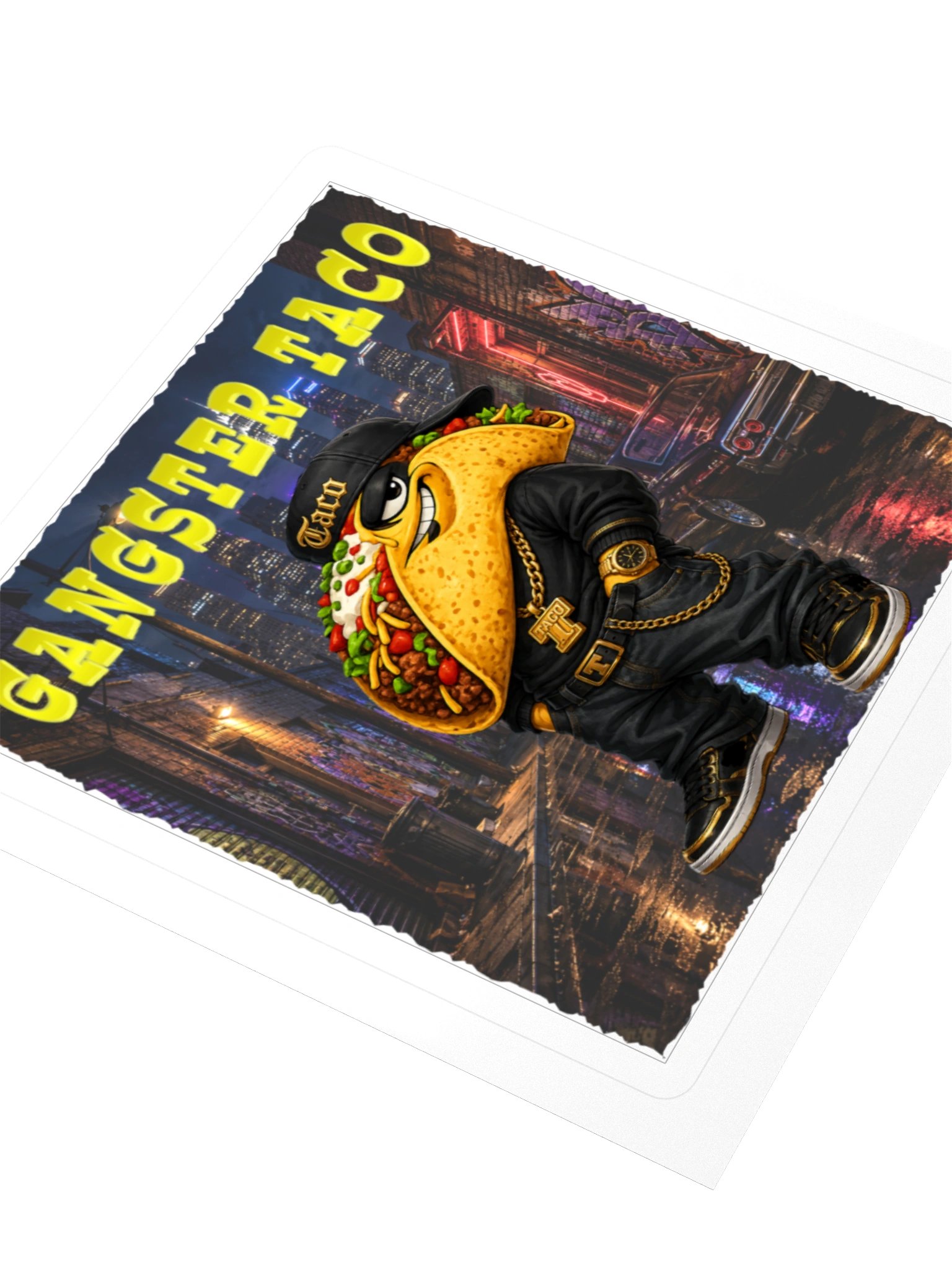 Gangster Taco Kiss Cut Sticker The Taco Family product image (8)