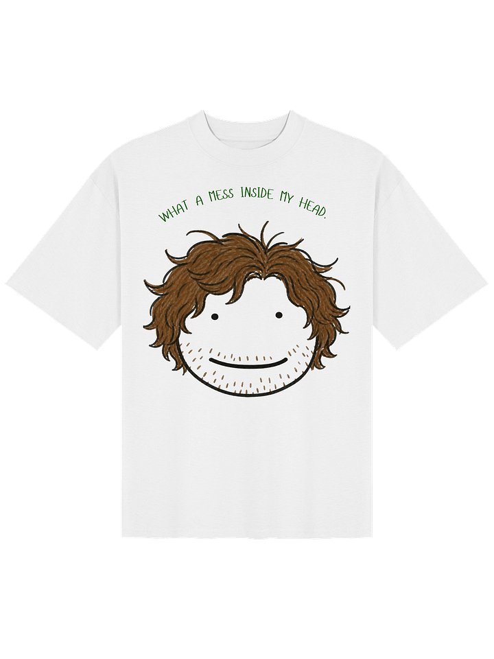 WHAT A MESS INSIDE MY HEAD. OVRSIZED TEE. product image (1)