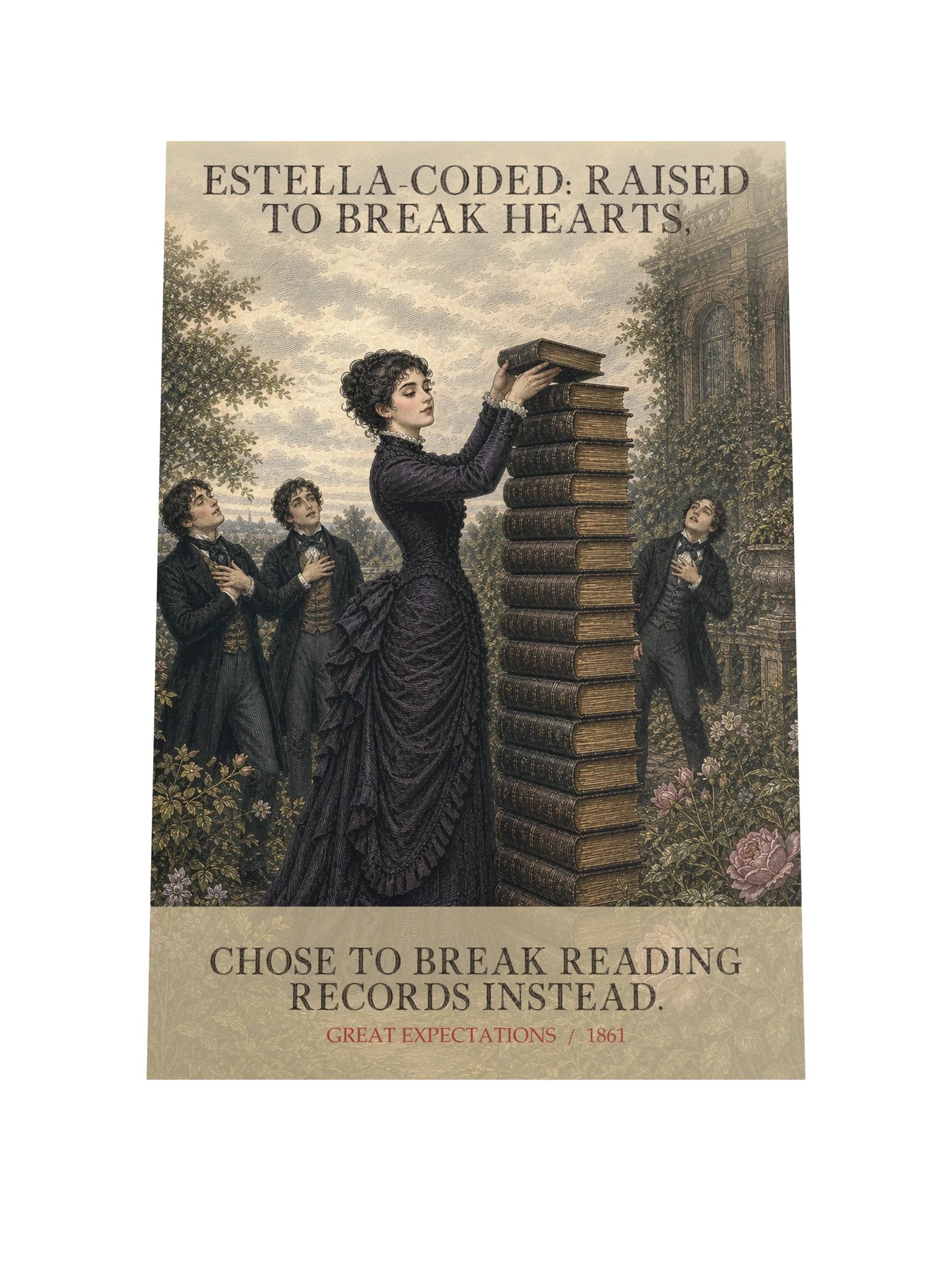 Estella Coded Raised Break Hearts Chose Break -- Great Expectations Art Print product image (9)