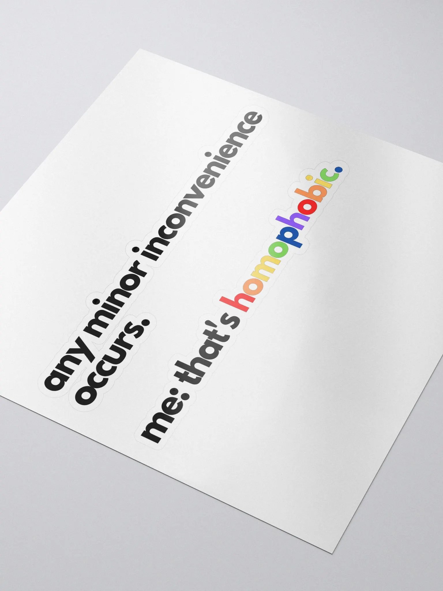 minor inconvenience sticker product image (3)