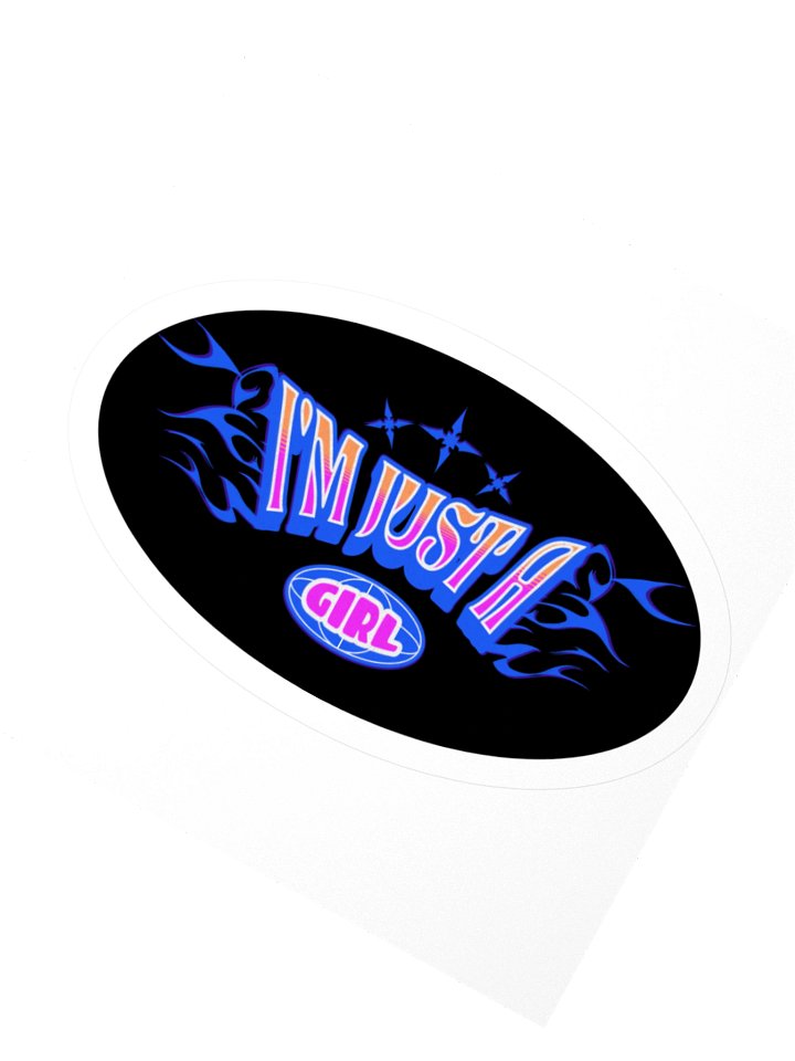 I'm Just a Girl Sticker product image (5)