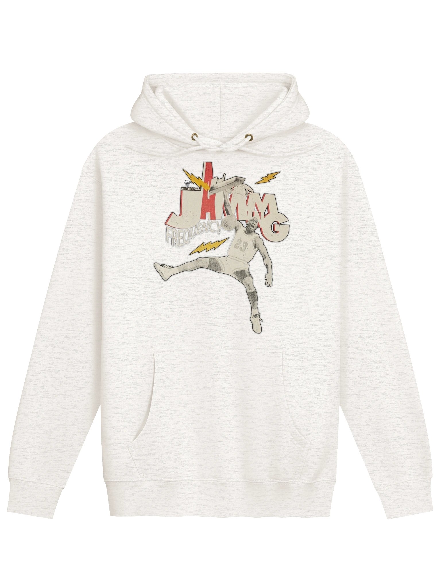 90s VINTAGE RETRO AIR JORDAN JAMMING FREQUENCY HOODIE product image (21)