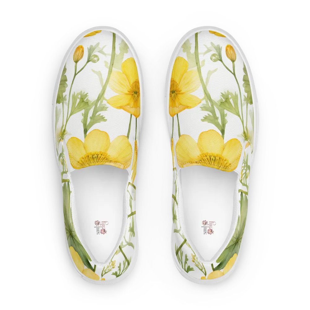 Buttercups in Bloom Slip-On Canvas Shoes product image (11)