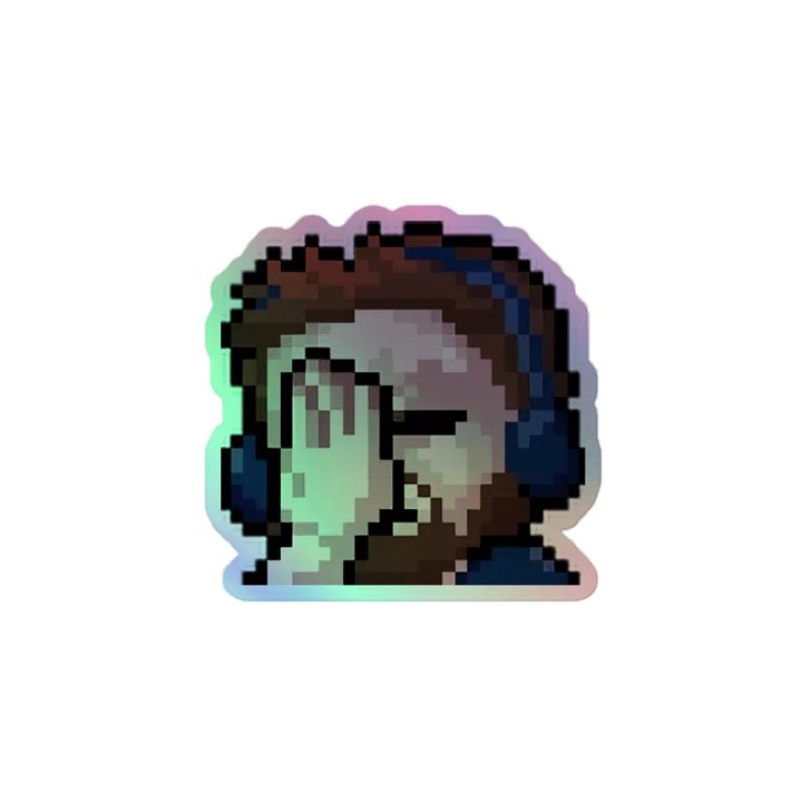 DuncFacePalm Holo Sticker product image (1)