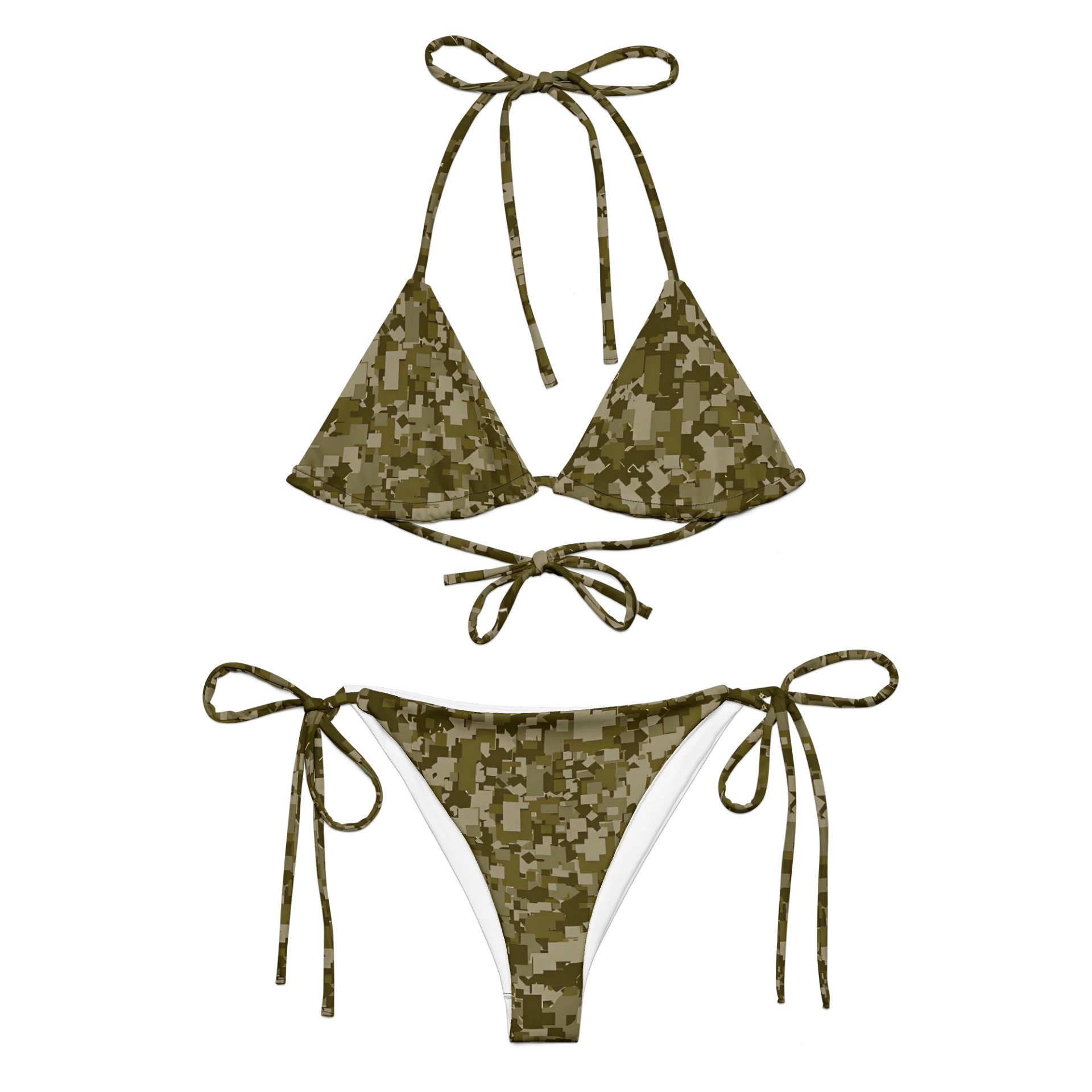 Pixelated Forest Camo Bikini Set product image (2)