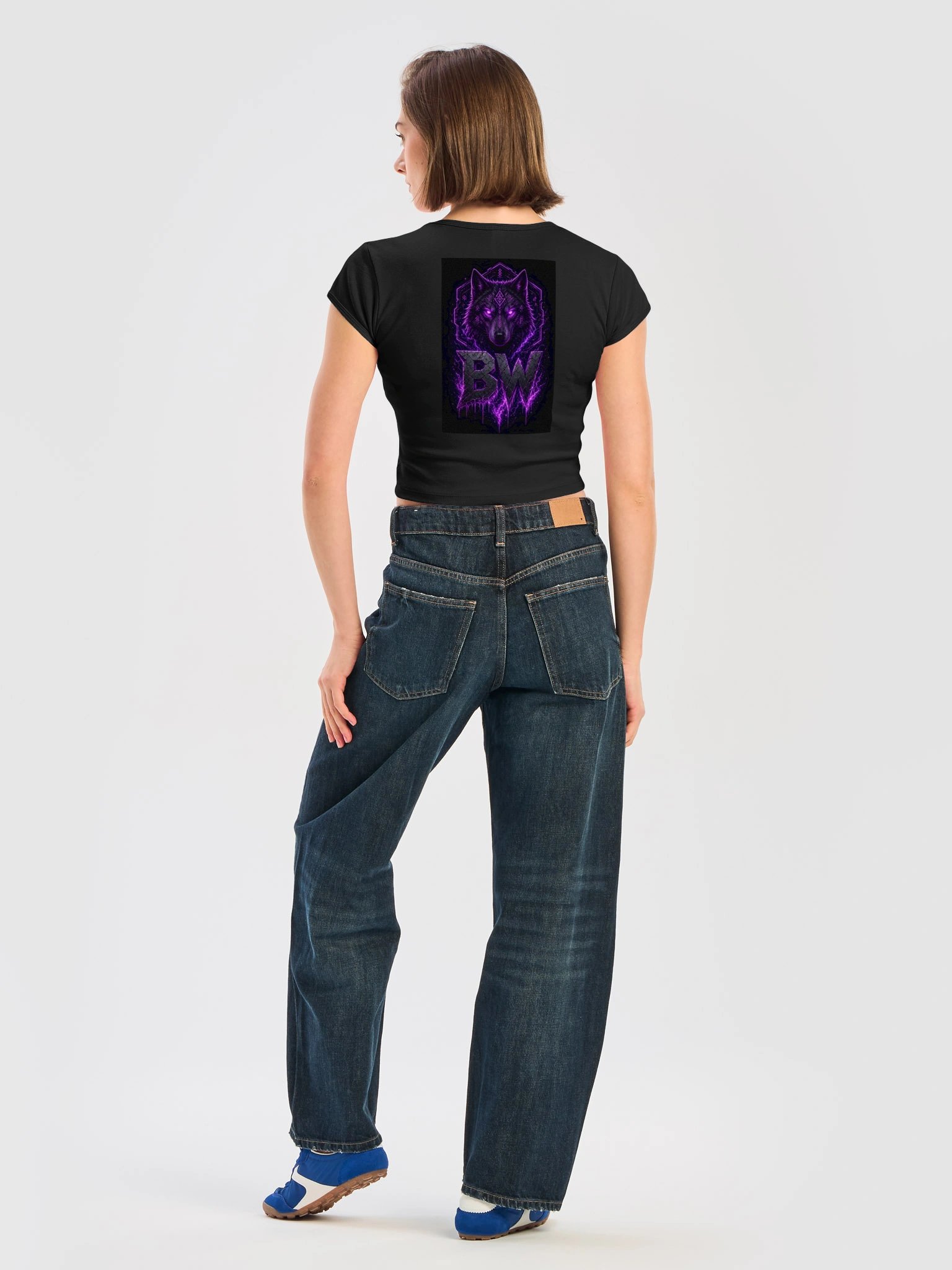Red-Eyed Wolf Emblem Baby Tee product image (27)