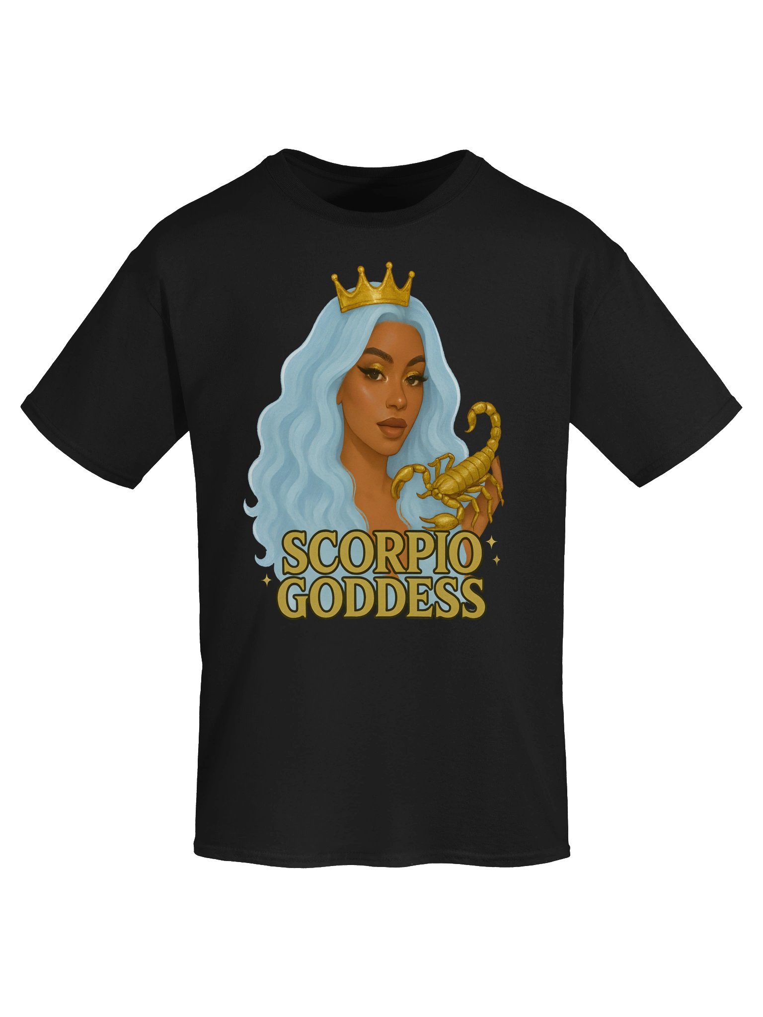 Scorpio Goddess Gold Crown Tee product image (39)