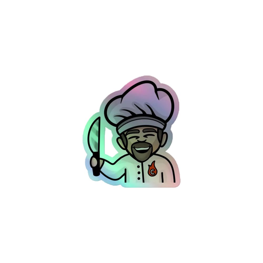 Chef Rob Holographic Sticker product image (1)