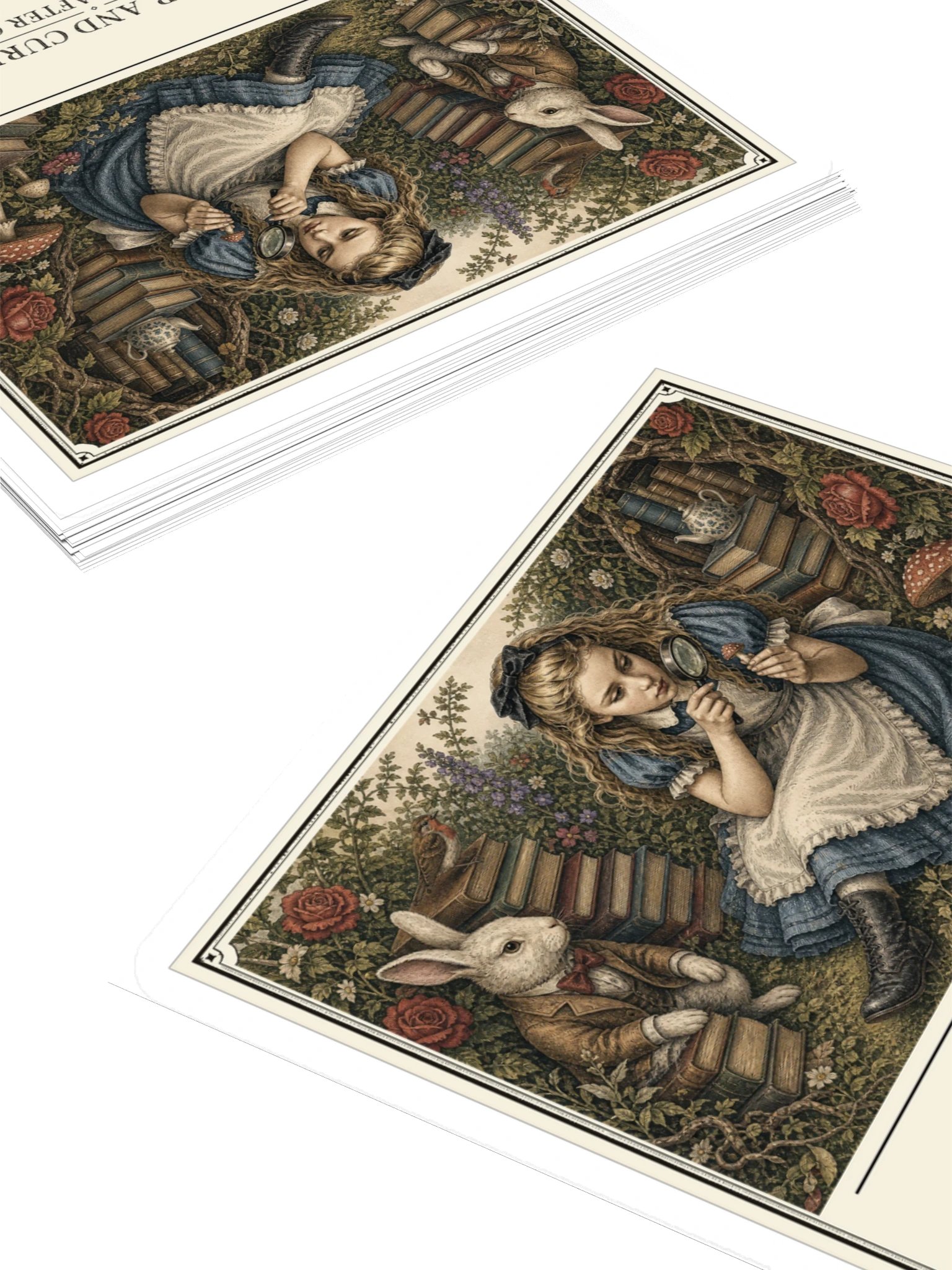Curiouser Curiouser Search History After One Footnote -- Alices Adventures in Wonderland Sticker product image (4)