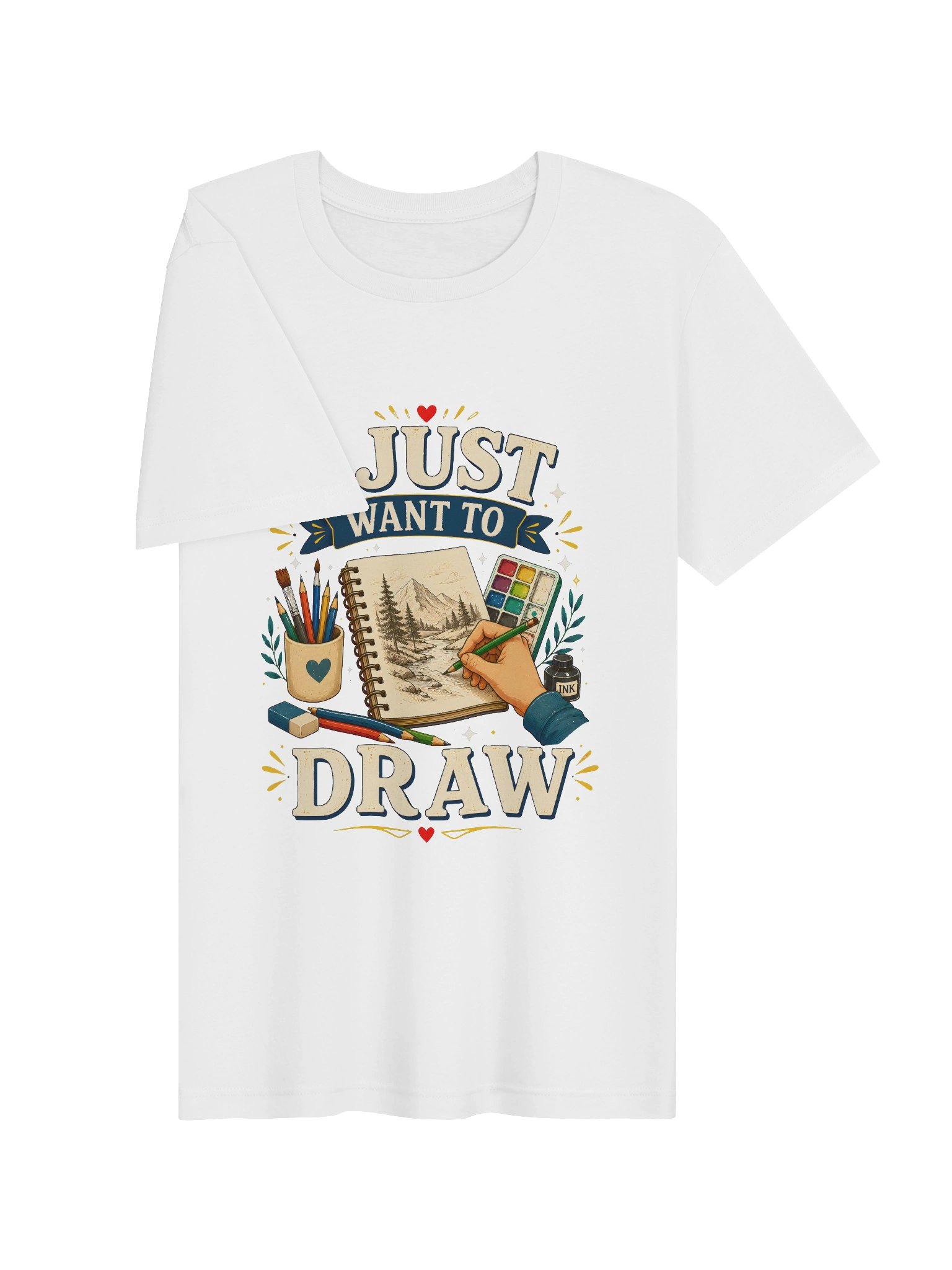 I Just Want To Draw Tee product image (25)