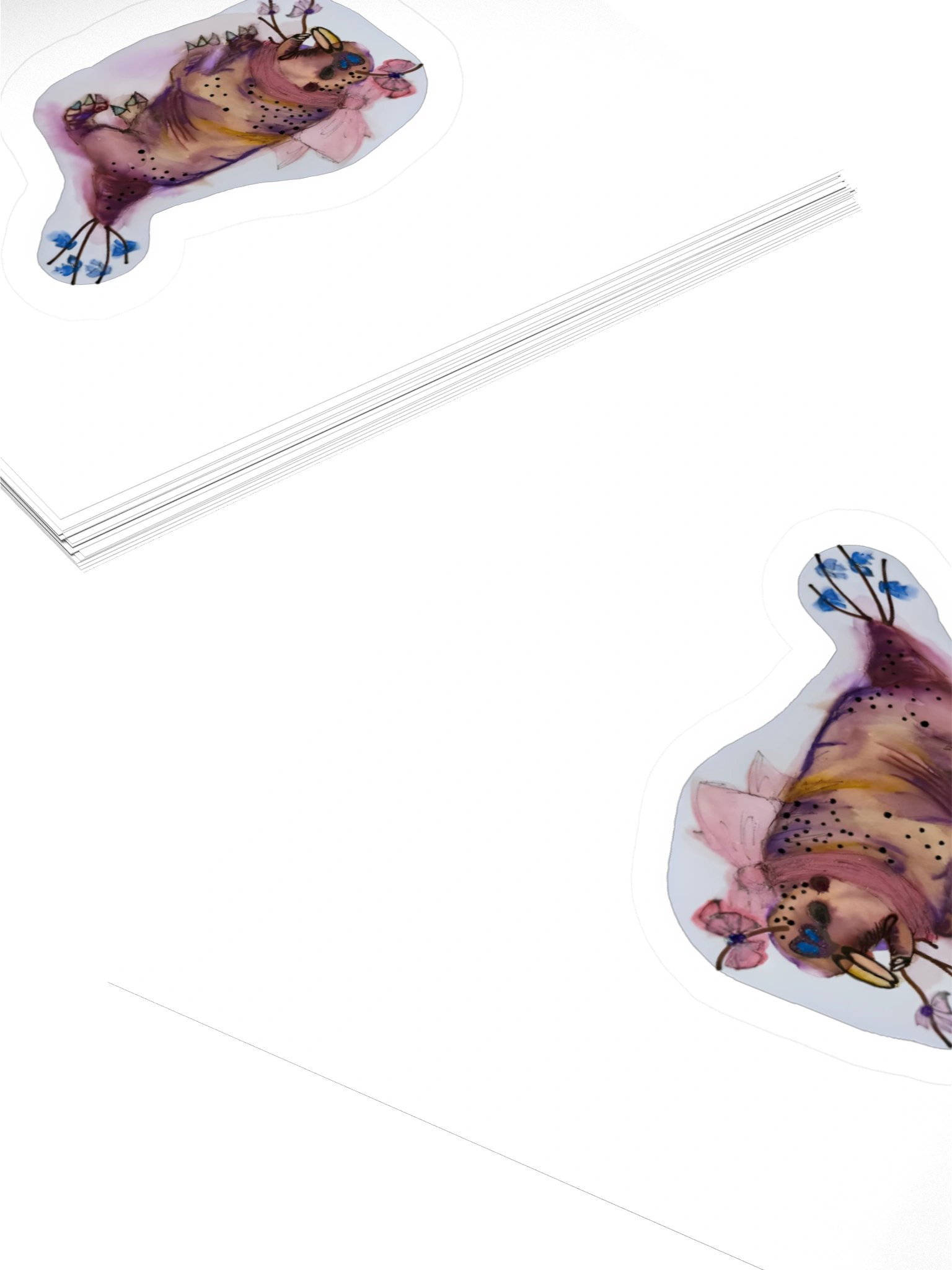 Pretty Mole Rat Kiss Cut Sticker product image (10)
