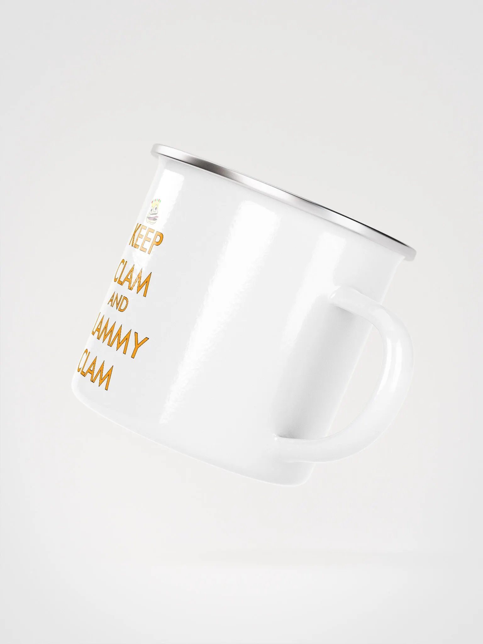 Keep Clam and Clammy Clam Enamel Mug product image (3)