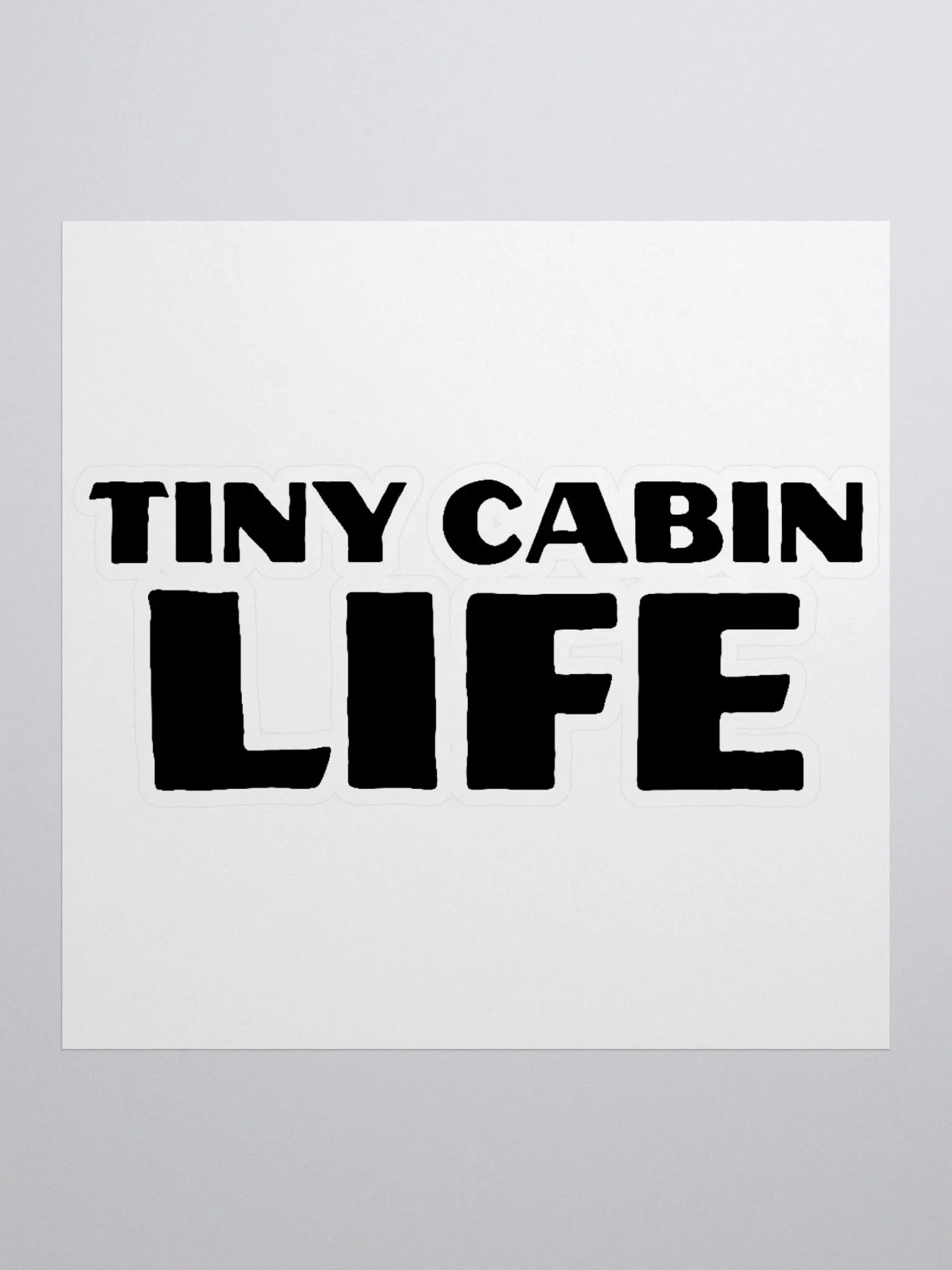 Tiny Cabin Life Sticker product image (1)