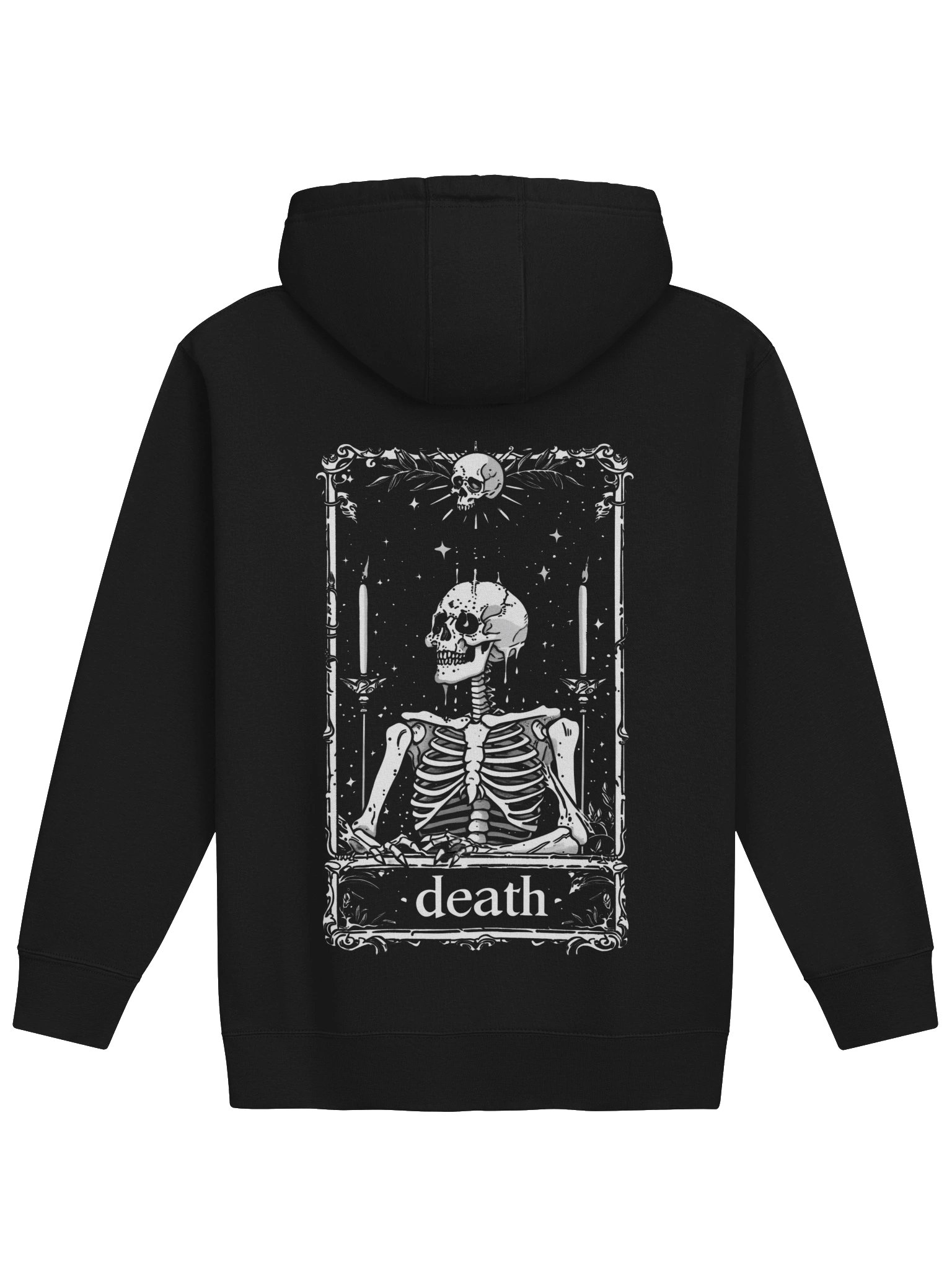 Gothic Death Tarot Card Skeleton Hoodie - Unisex product image (1)