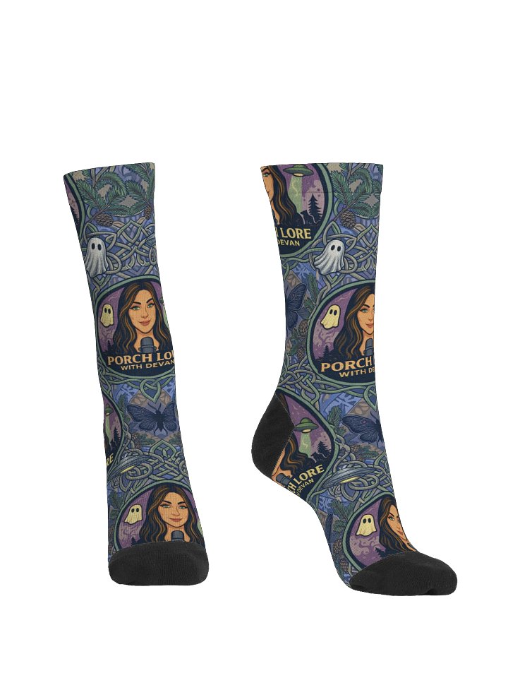PORCH LORE DEVAN PERIWINKLE MOTH SOCKS product image (2)