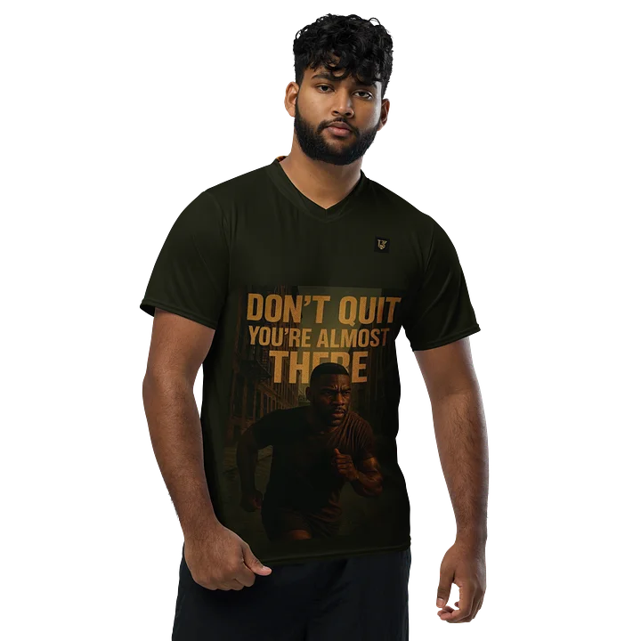Lafate Designer Print Shirt Black Multicolor-don't quit product image (1)