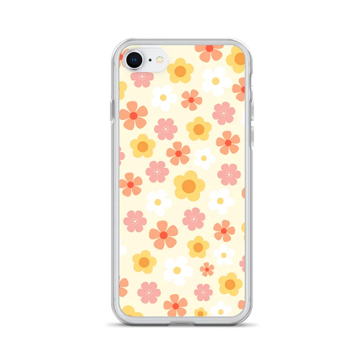 Multi-colored flowers Clear iPhone Case product image (28)