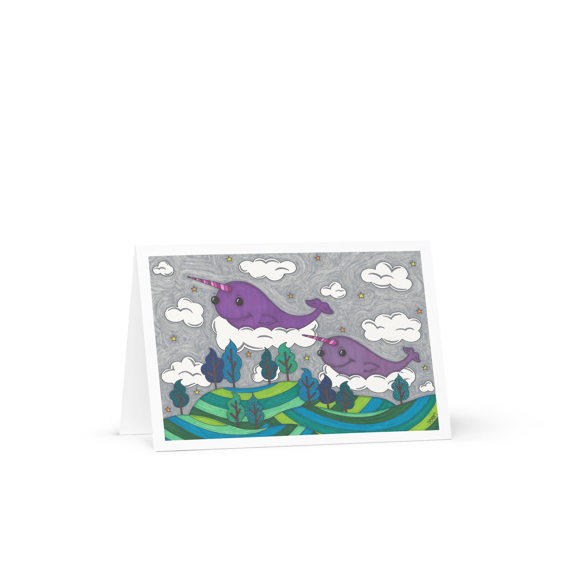 Art Card: Narwhals in the Sky product image (1)