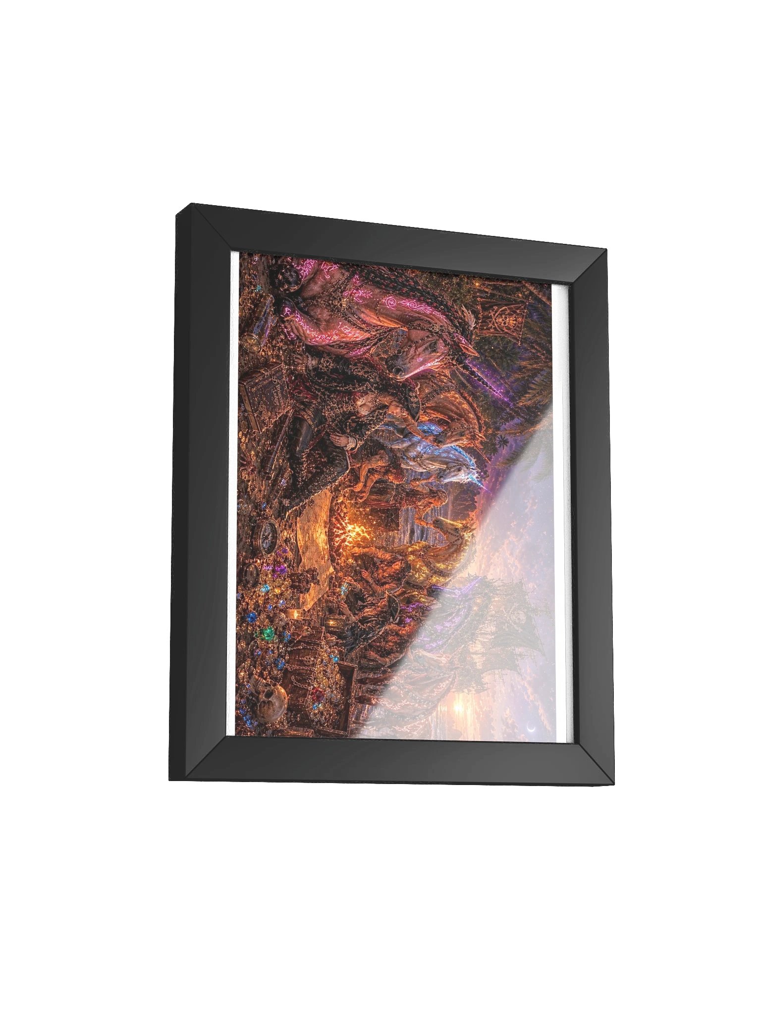 Pirate Unicorns - Campfire Treasure Framed Poster product image (4)
