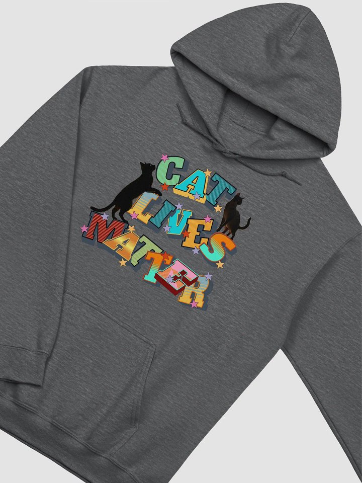 Cat Lives Matter Pawsitively Bold Hoodie product image (2)