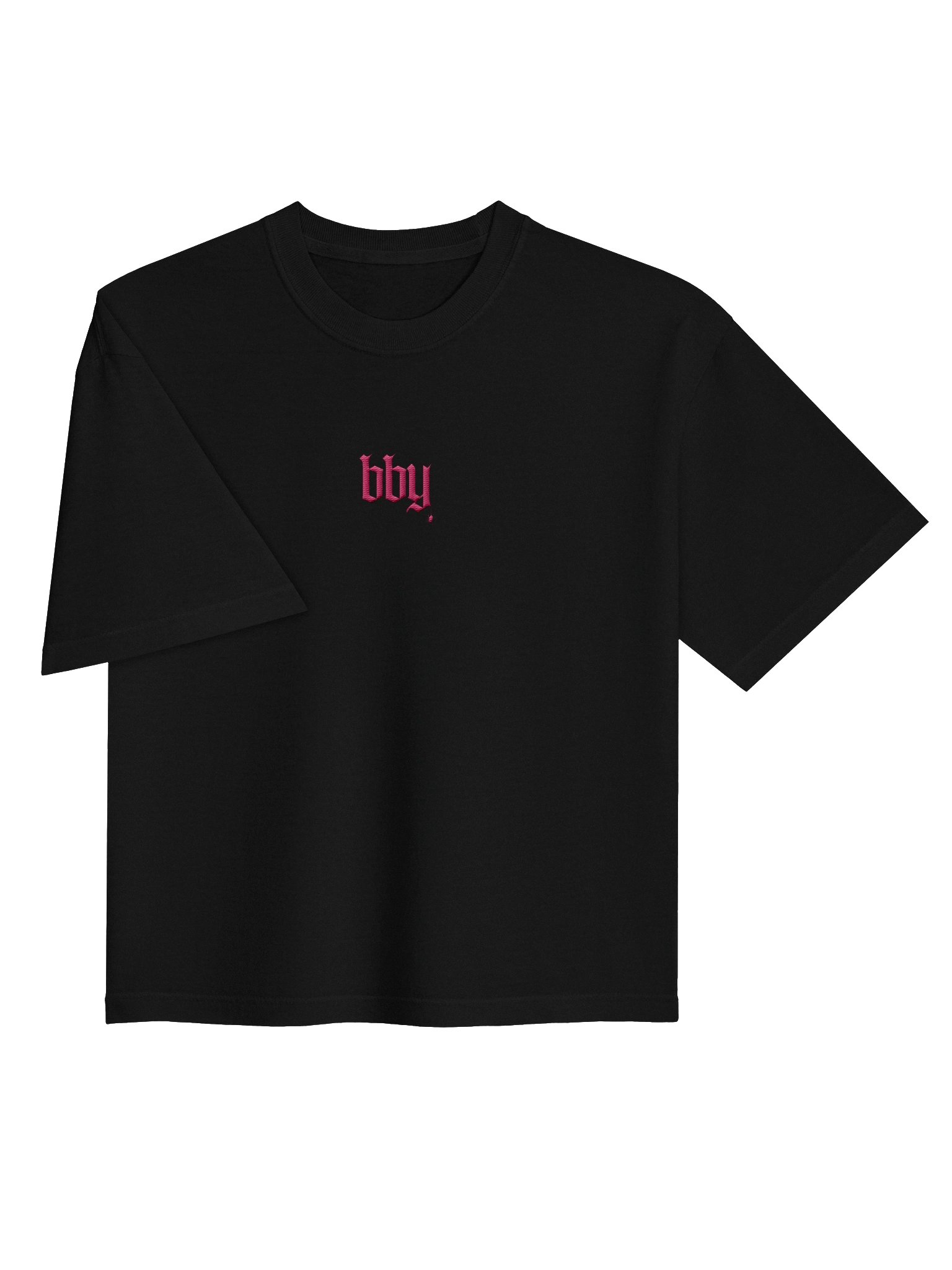 'BBY' Pink Embroidered Comfort Colors Cropped product image (3)