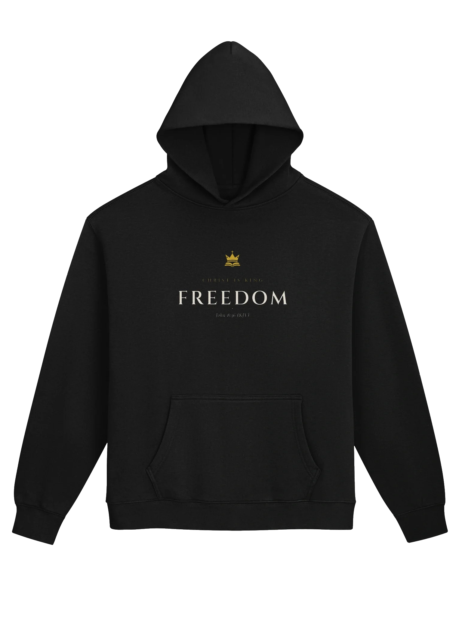 Freedom Hoodie - Black — Christ Is King hoodie