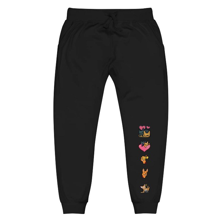 Whimsical Cat Cartoon Fleece Joggers product image (1)