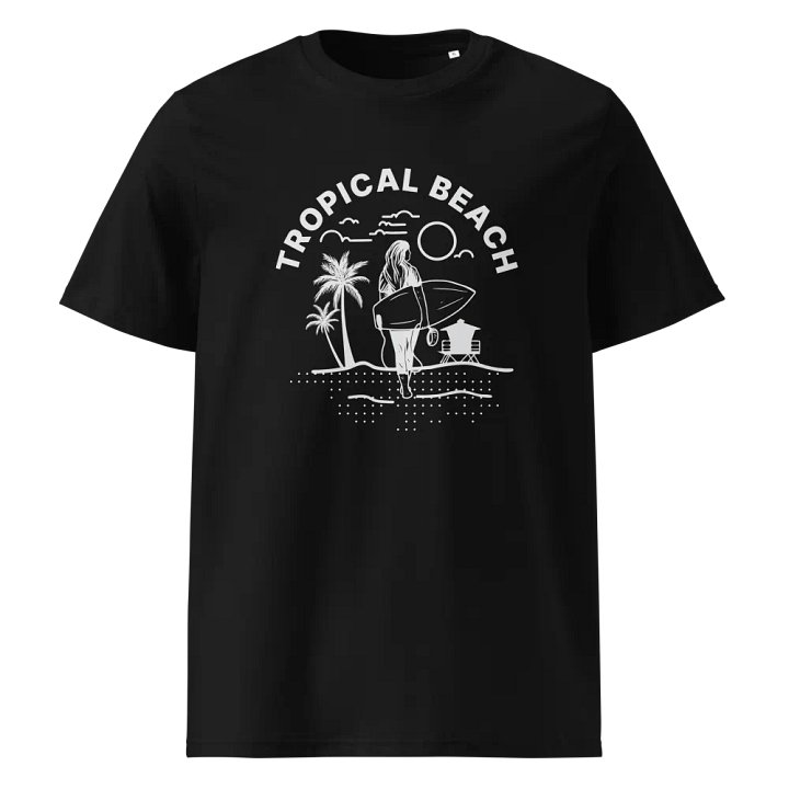 Tropical Beach Paradise Organic T-Shirt product image (9)