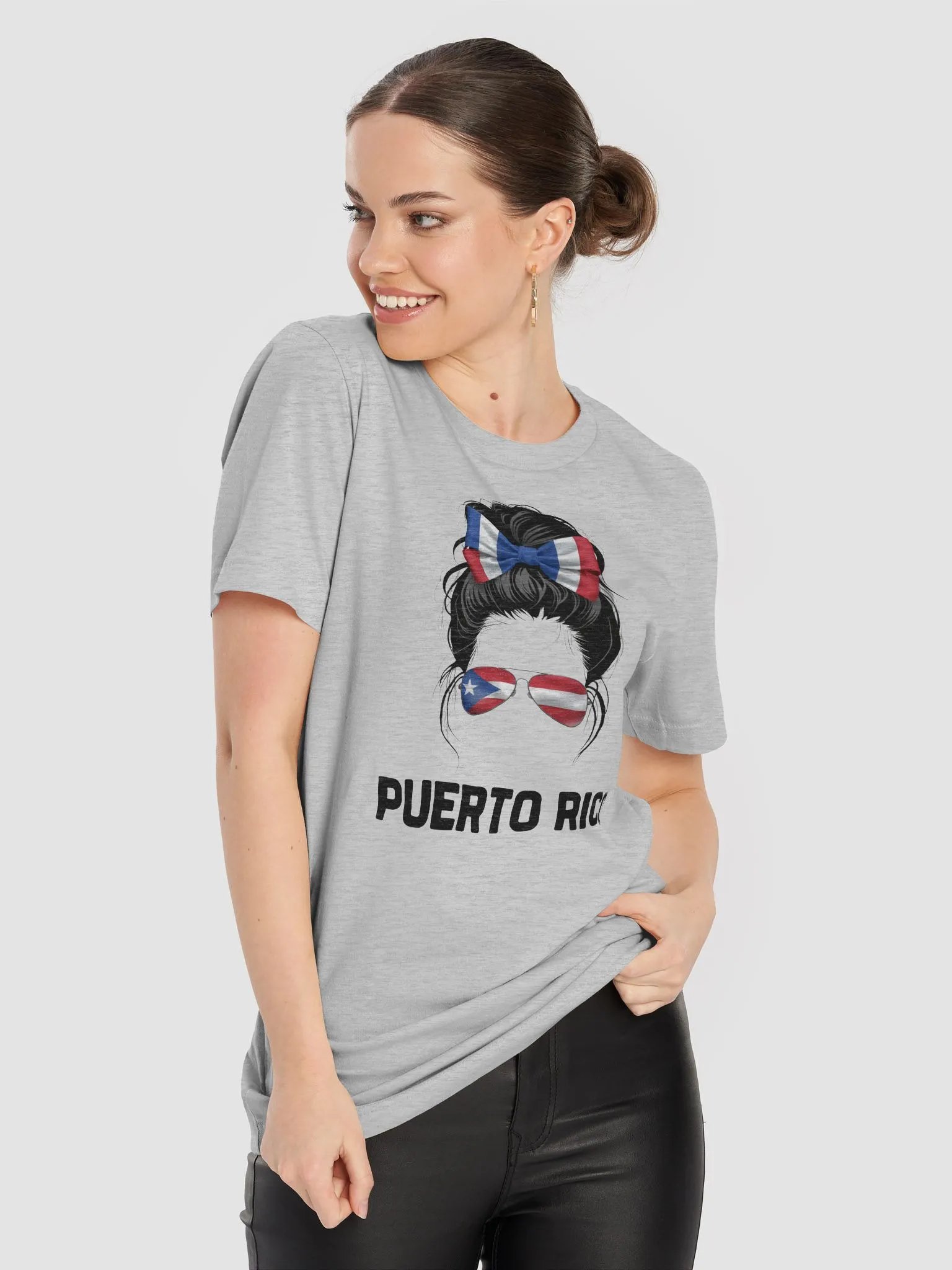 Puerto Rican Pride Bun & Shades Tee product image (8)
