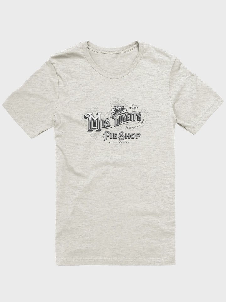 Mrs. Lovett's Pie Shop Vintage Logo – Bella+Canvas Supersoft T-Shirt for Sweeney Todd Fans product image (2)