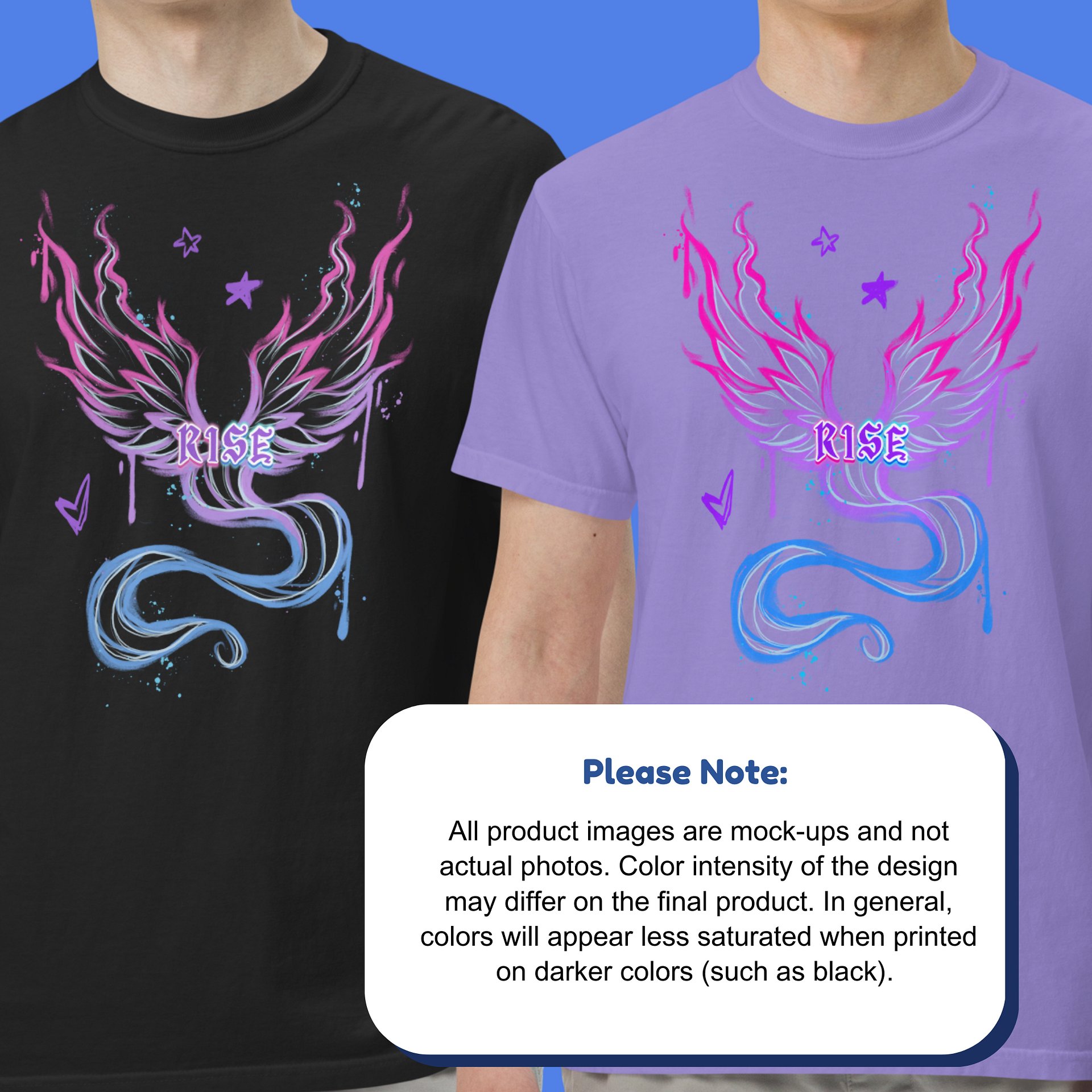 RISE Collection: Subtle Bisexual Pride Phoenix Tee product image (17)