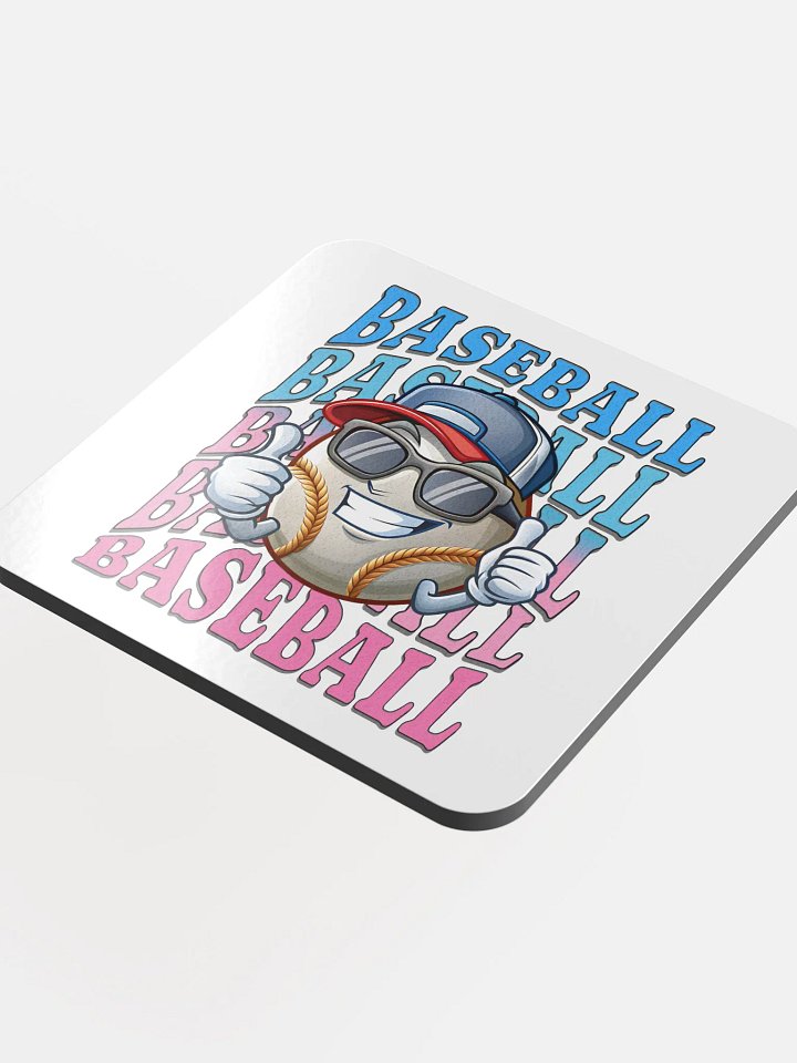 Baseball Thumbs Up Cool Dude Cork Coaster product image (1)