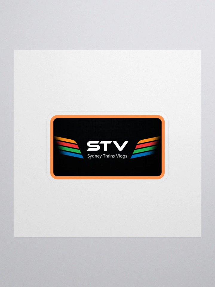 STV Orange Border Sticker product image (3)
