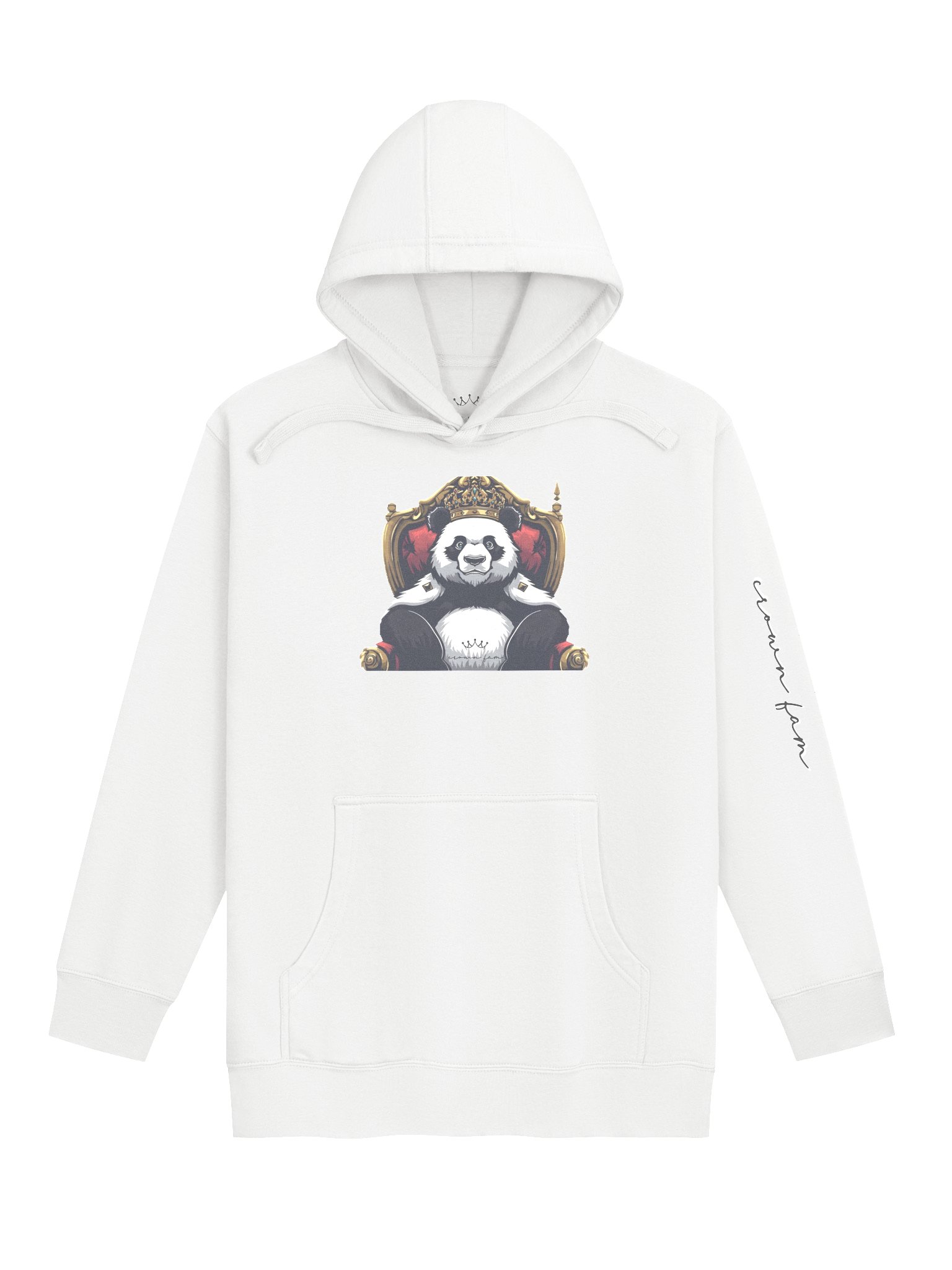 Crowned Royal Panda Unisex Hoodie(B/W Logo) product image (7)
