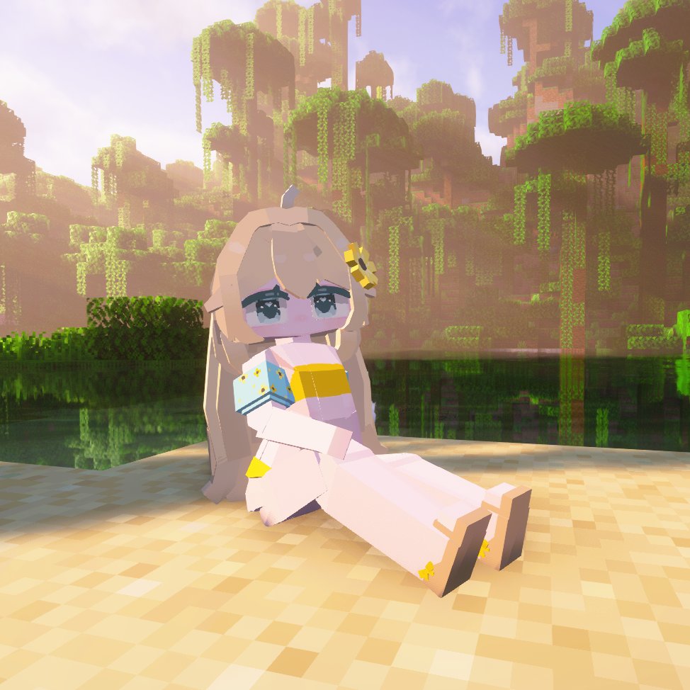 Yes Steve Model | Sunflower chibi (free) product image (4)